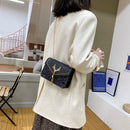 Retro Women Hit Color Mini Shoulder Crossbody Bag Sequins Tassel PU Flap Purse