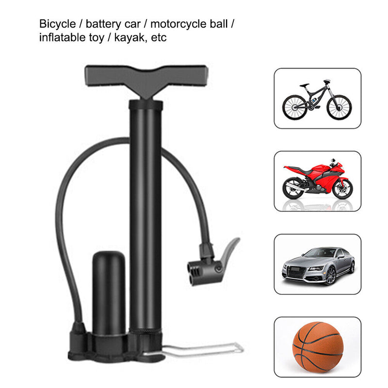 Hand Floor Pump Manual Bicycle Tire Air Pump for Schrader Presta Dunlop Valve