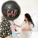 36inch Girl or Boy Gender Reveal Latex Confetti Balloon Z9D4 7Y8Y G Party Q8A9