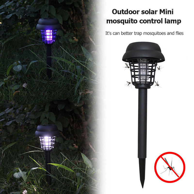 Solar Mosquito Repeller Light Lawn LED Electric Insert Insect Zapper Lamp Newly
