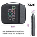 Wrist Watch Strap Storage Bag 48 Slots Watchband Organizer Pouch (Grey) Newly