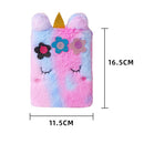 Fashion Children Cartoon Print Plush Coin Purse Fluffy Phone Messenger Bags