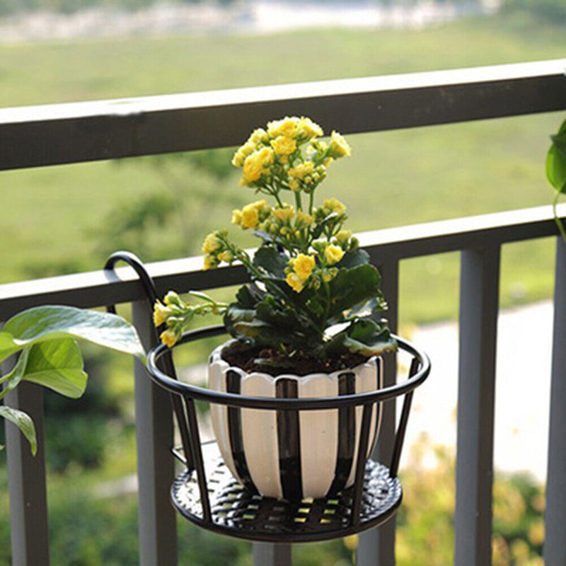 Garden Balcony Flower Stand Flower Basketball Holder Flowerpot for Wall Decoration