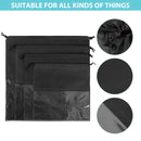 8 Pack Handbag Storage Organizer Purse Clear Dust Cover Bag Drawstring 4 Si