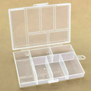 Portable Plastic 6-Compartment Storage Container Small Y4S0 Case F6E4