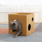Cat Sleeping Bed House Corrugated Paper Scratcher Kennel Nest for Pets Kittens