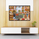 Mosaic DIY 5D Full Round Drill Picture Cake Room Diamond Painting Set Ornam