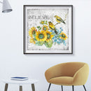 5D DIY Diamond Painting Flowers Birds Full Round Drill Mosaic Art Home Picture