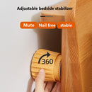 2x Bed Stabilizer Headboard Stoppers Furniture Bed Frame Tool (S Yellow)
