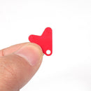 100pcs Plastic Fishtail for Spoon Fishing Lures Red Heart Sequins (12mm) Newly