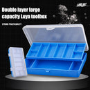 Double Layer Fishing Box 11 Compartments Fish Bait Lure Hook Storage Case Newly