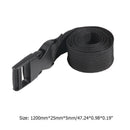 Foru-1 Luggage Strap, 1-Piece, Black, Adjustable, For Travel, Hiking, Tent, Dec