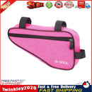 MTB Front Frame Triangle Bag Road Cycling Storage Pouch Bags (Rose Red) Newly