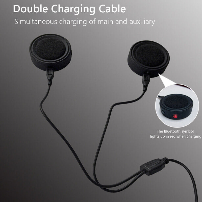 BT17 Waterproof Hands Free Bluetooth 5.0 Headset for Motorcycle Helmet Intercom