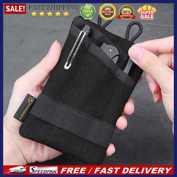 Card Key EDC Tool Storage Bag Wear-resistant for Camping Hiking Mountaineering