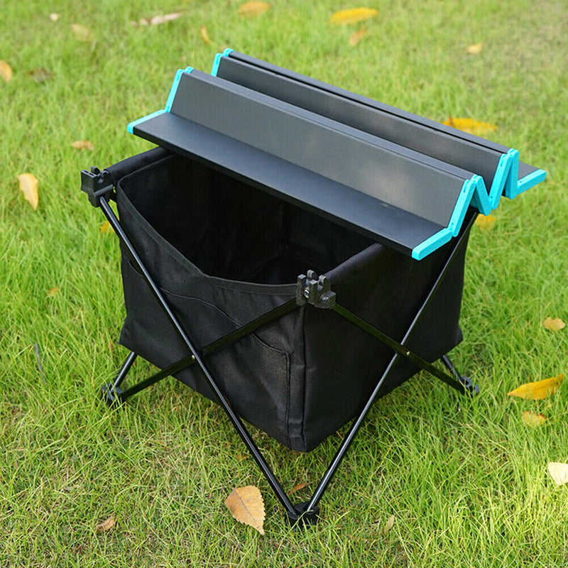 Outdoor Folding Table Storage Hanging Basket Picnic Camping Pouch Bag Organ