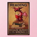 11CT Counted Full Embroidery Set Pterosaur Reading Books Needlework Cotton Kits