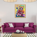 5D DIY Full Drill Diamond Painting Happy Panda Cross Stitch Embroidery Rhines