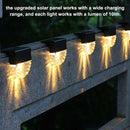 LED Solar Powered Fence Wall Lights Garden Lamp Step Path Decking Outdoor M0K5
