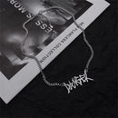 Steel Cool Letters Clavicle Chain Necklace Fashion Necklace Personality Fashion