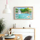 5D DIY Diamond Painting Window View Full Round Drill Mosaic Art Picture Kits