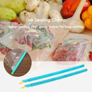 2pcs Plastic Seal Stick Storage Grip Kitchen Clip Sealing Clamp (22.7cm) Newly