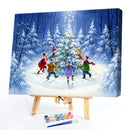 Christmas Tree Kids Oil Paint By Numbers DIY Wall Art Craft Home Decoration Gift