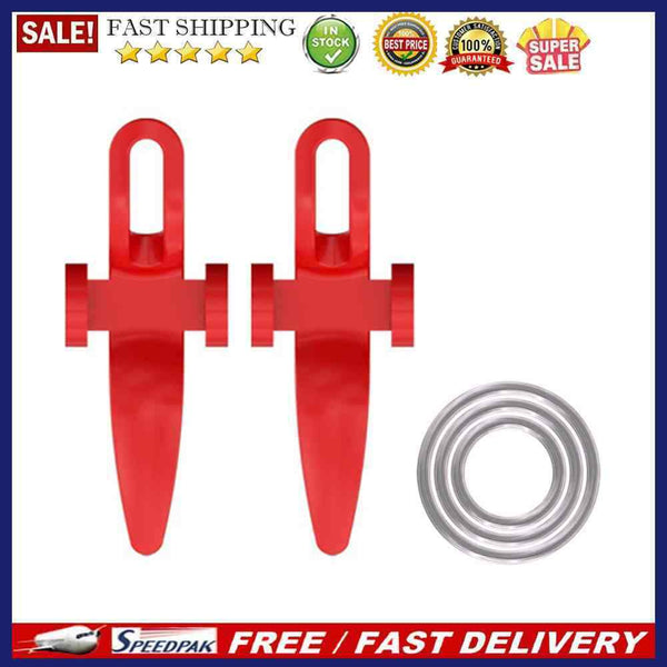 2pcs Fishing Rod Pole Hook Keeper Bait Lure Jig Hooks Holder with Rubber Ring
