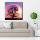 5D DIY Diamond Painting Full Drill Rhinestone Mosaic Tree and Moon Cross Stit