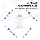 For DJI Mini 3 Pro Drone Wing Fans Blades Props 8x Propellers (White Blue)