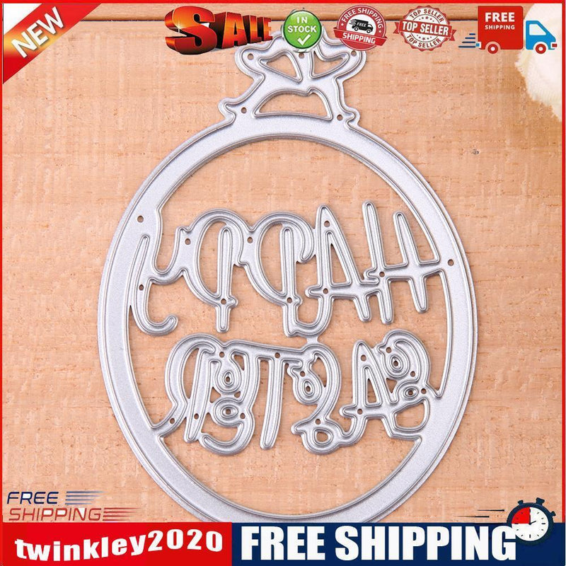 Happy Metal Cutting Die Stencil DIY Scrapbooking Album Embossing Paper Card