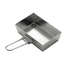 Thickened Folding Frying Pan Cooking Pot for Outdoor Camping Picnic BBQ Cookware