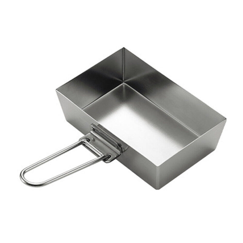 Thickened Folding Frying Pan Cooking Pot for Outdoor Camping Picnic BBQ Cookware