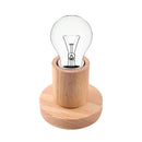 Solid Wood Table Lamp Base E27 220V Wooden Light Holder w/Switch Line (C) Newly