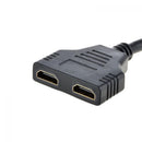 M/F Splitter Port 1080p Adapter Male to 2 Female HDMI 1 In 2 Out Converter