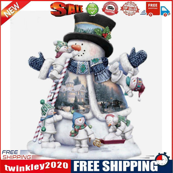 5D Diamond Painting Christmas Snowman Embroidery Cross Stitch Craft