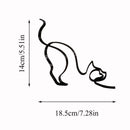 Home Ornament Cat Sculpture Art Sculpture Abstract Line Ornament Cat Decoration