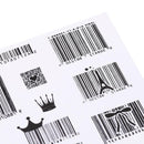 Bar Code Body Art Tattoo Stickers Waterproof Temporary Arm Decals Decor (B)