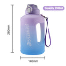 Sports Water Bottle Outdoor Fitness Travel Leakproof Frosted Cups (Purple) Newly
