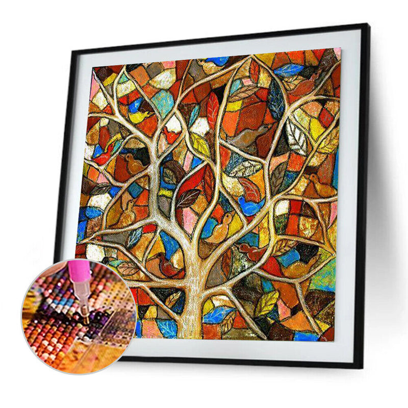 5D DIY Full Drill Diamond Painting Tree Cross Stitch Mosaic Craft Kits Wall Arts
