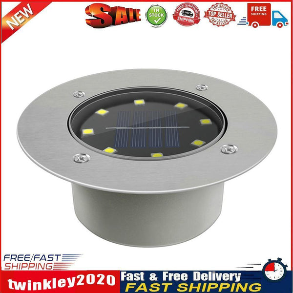 8LED Solar Underground Light Waterproof Garden Buried Lamp (White Light) Newly