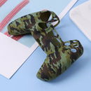 For DualSense Skin Camouflage Silicone Case for PS5 Controller (Green)