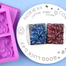Handmade 4/6 Cavity Cake Mould Flower Shaped Soaps Supplies Silicone Soap Mold