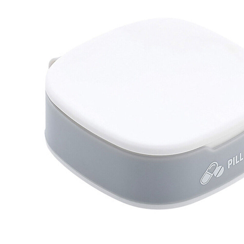 Pills Storage Case 7-Day Pills Grids Box Weekly Medicine Dispenser (White)