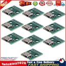 10pcs Micro USB to DIP Adapter 5pin Female Connector Module Board Panel Newly