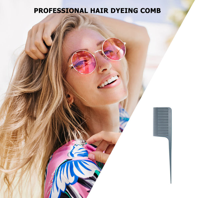Plastic One-Way Hair Dyeing Tail Comb Professional Hairdressing Highlight Bru
