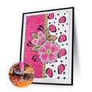 Special Shaped Crystal Pink flower Full Drill Diamond Painting
