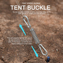 5pcs Stainless Steel Wind Rope Buckle Spring Awning Hook Buckles for Camping