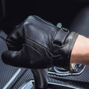 Winter Warm Men Accessories Touch Screen Leather Gloves Full Finger Mittens