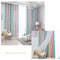 Gradient Hollow Star Curtain Bedroom Full Blackout Window Drapes (Pink)